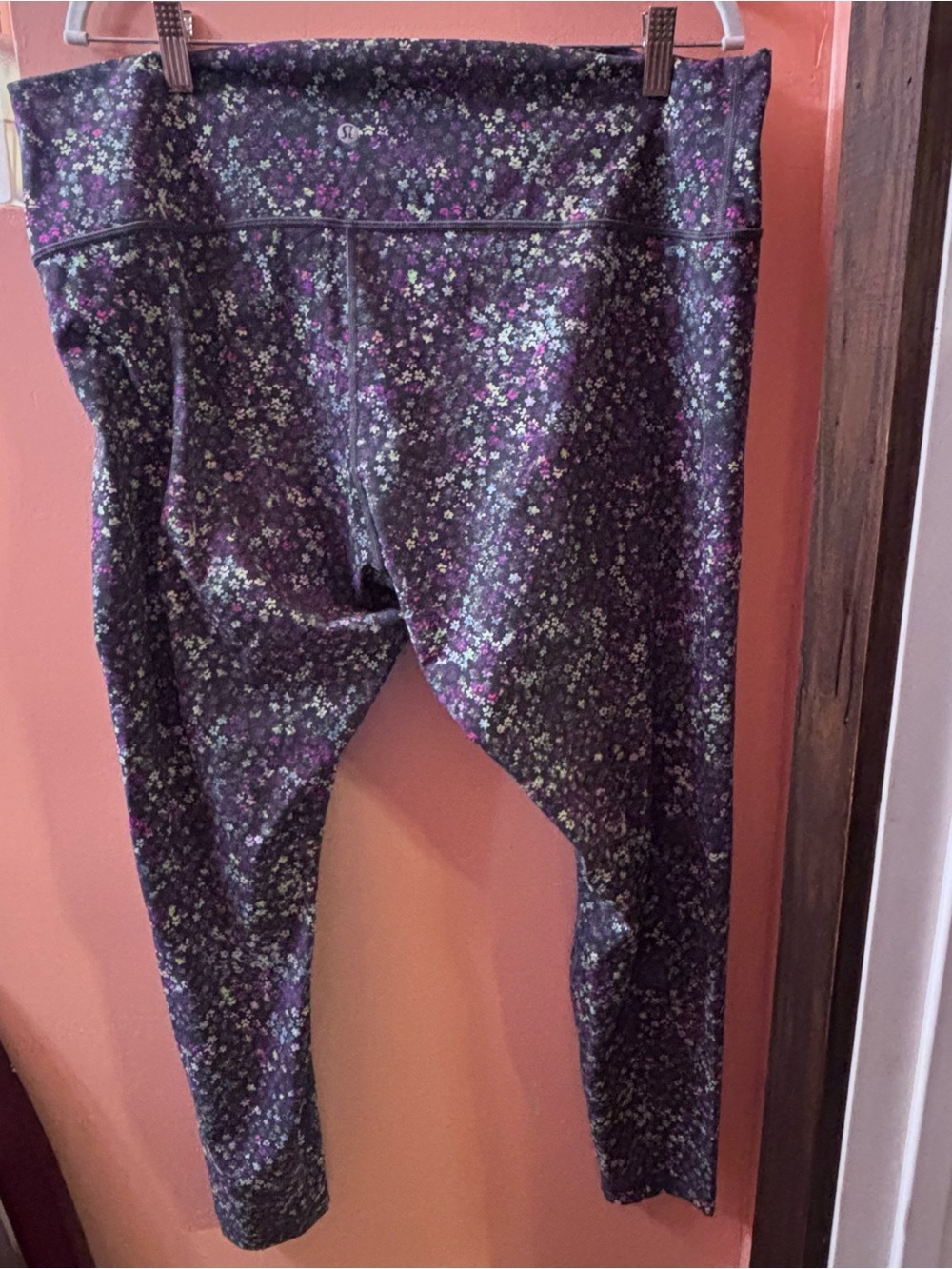 lululemon athletica Girls' Purple Micro Floral Leggings